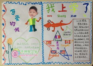 小学一年级,手抄报我上学了