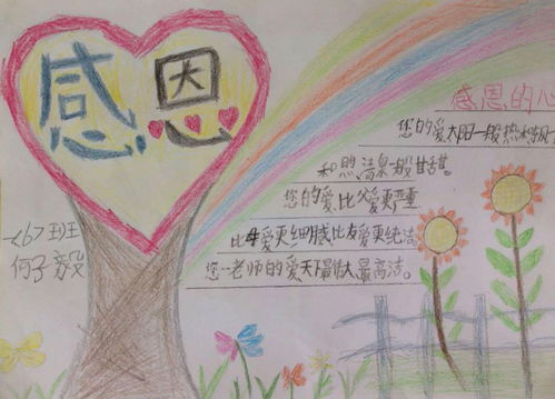 感恩生命孝敬父母手抄报