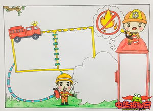 消防手抄报简单又漂亮,消防安全要关注