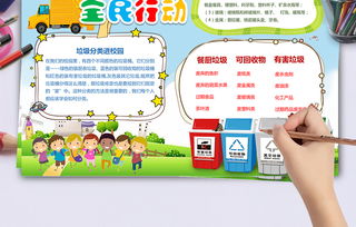 垃圾分类全民行动手抄报学生手报小报图片素材worddoc模板下载6.56mb保护环境手抄报大全环保手抄报
