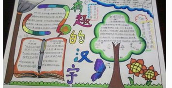 奇妙的汉字手抄报