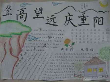 小学生手抄报内容重阳节的由来