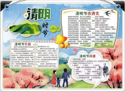 清明节快到了这些诗词手抄报范文合集,让孩子们收藏哦