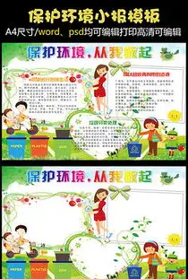 环境保护电子报word模板环境保护电子报word模板素材下载我图网