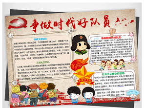 争做新时代好队员小报少先队手抄报爱国小报图片素材worddoc模板下载12.61mb黑板报大全其他
