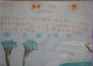 小学三年级植树节手抄报