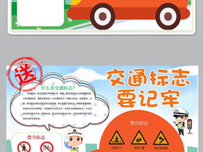 交通标志要记牢交通黑白线描涂色小报图片素材worddoc模板下载127.70mb交通安全手抄报大全安全健康手抄报
