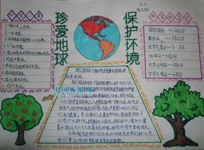 珍爱地球共建美丽家园手抄报急