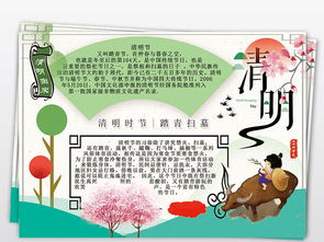 清明节展板小报手抄报图片素材psd模板下载73.64mb清明节手抄报大全节日手抄报