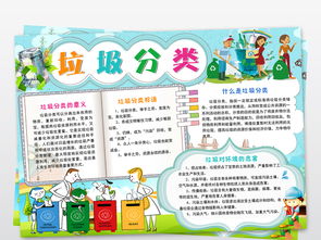 垃圾分类小报环保低碳绿色家园手抄报小报图片素材psd模板下载67.40mb保护环境手抄报大全环保手抄报