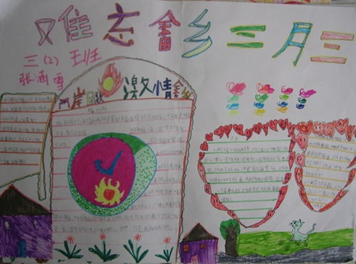 三月三手抄报图片