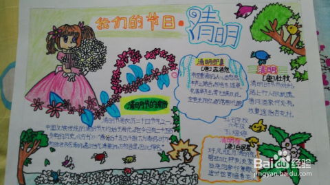 清明节的手抄报怎么做