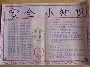 关于安全的手抄报8开要图片