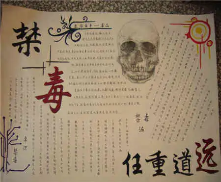 禁毒手抄报禁毒知识手抄报