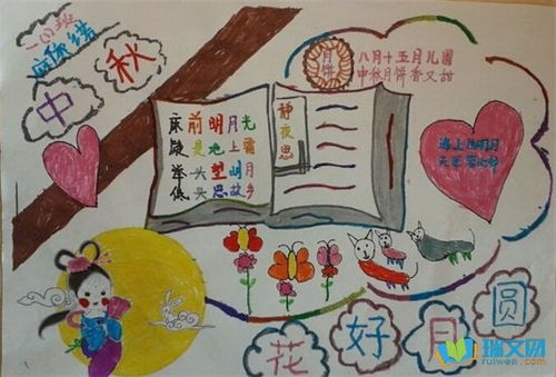 幼儿中秋节手抄报