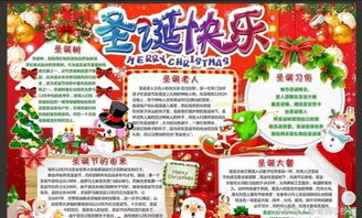 小学生圣诞节手抄报电子小报图片大全分享