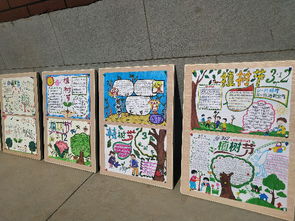 废品时装秀环保手抄报......兰州这所小学植树节给孩子种理念