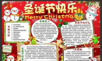 小学生圣诞节手抄报电子小报图片大全分享