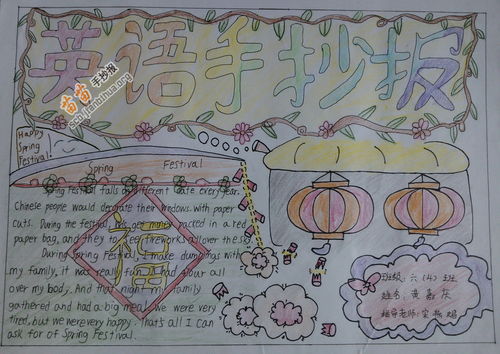 springfestival春节英语手抄报图片资料