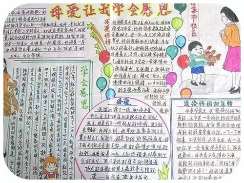 母亲节快到了,相关主题手抄报模板大汇总,赶快为孩子收藏吧