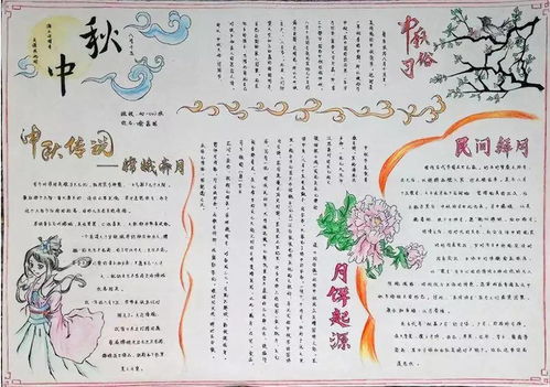 中秋节手抄报来了模板好句好段快给孩子收藏好