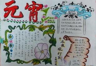 2019年元宵节手抄报简单又漂亮