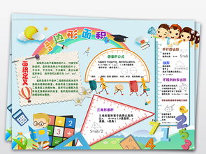 ps数学小报趣味数学手抄报面积电子小报模板图片素材psd下载112.61mb数学手抄报大全学科手抄报