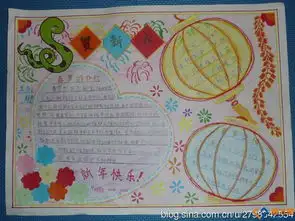 春节的手抄报图片