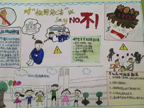 用手抄报教你如何预防欺凌