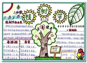 2021年植树节手抄报图片大全5张