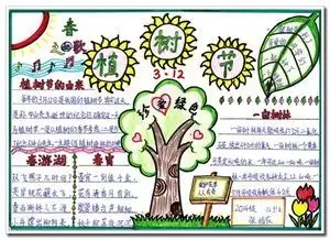 2021年植树节手抄报图片大全5张