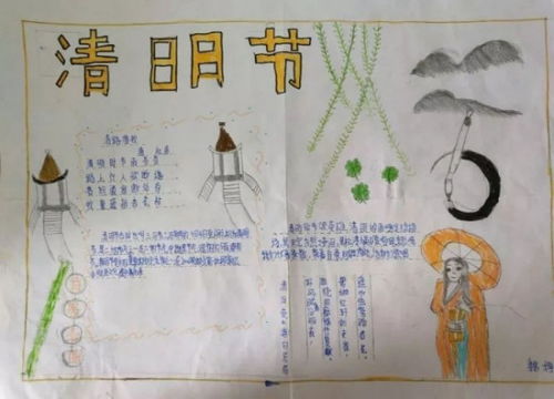 很简单超级简单的清明节手抄报图片大全