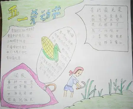 五一劳动节手抄报五一节