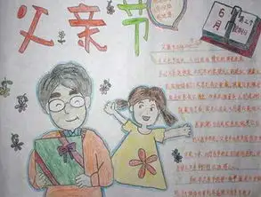 父亲节手抄报图片