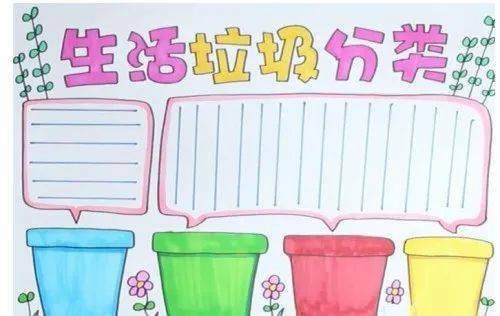 垃圾分类手抄报,这样画最有创意