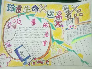 禁毒手抄报用毒品迎客的原始部落