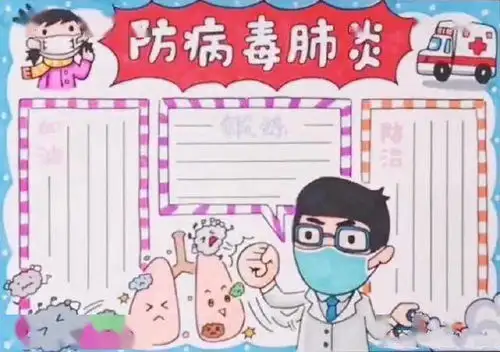 2020抗击疫情手抄报大全