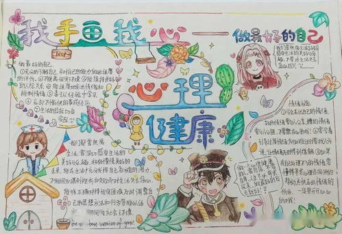 我手画我心建宁实验中学开展心理画报大赛