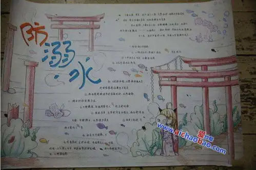 珍爱生命,预防溺水,防溺水手抄报合集