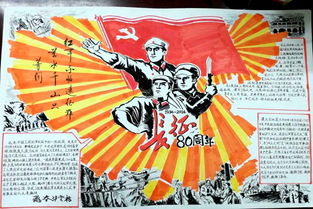 亳州学院纪念红军长征胜利80周年手抄报评比活动顺利开展