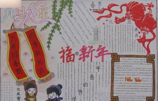 2016欢庆新年手抄报