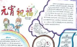 元宵节手抄报图片