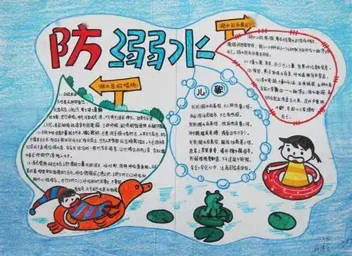 防溺水手抄报大全是作业更是警示教育