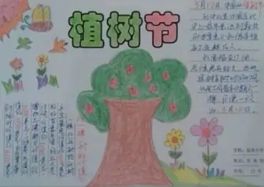 植树节手抄报一等奖漂亮