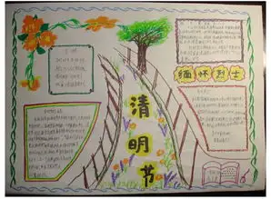 2017清明节手抄报图片清明节缅怀烈士