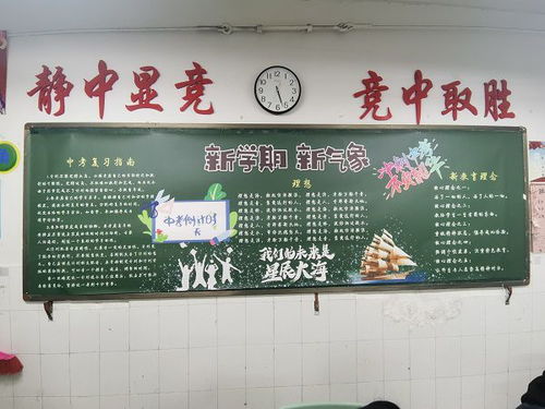 新板报展新风采,新教育开新气象36中初中部新学期黑板报评比