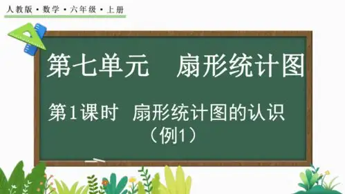 人教版六年级上册数学第1课时扇形统计图的认识课件共26张ppt