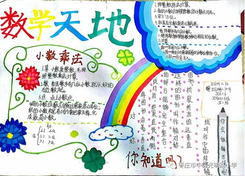 光明路小学五2班举行数学手抄报比赛