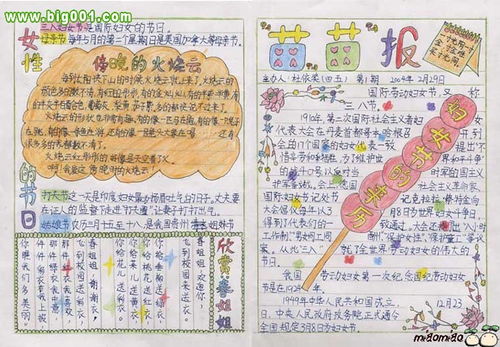 三八妇女节手抄报图片23张