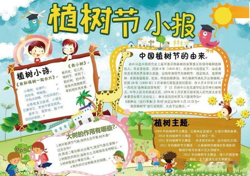 植树节手抄报闪亮登场,喜欢的速度保存